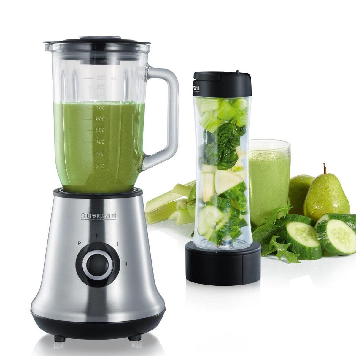 Severin SM 3737 Multimixer + Smoothie Mix & Go