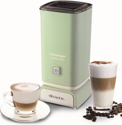 Ariete 2878/04 | Vintage melkopschuimer | 500W | 140ml schuim | 250ml opwarmen | Groen