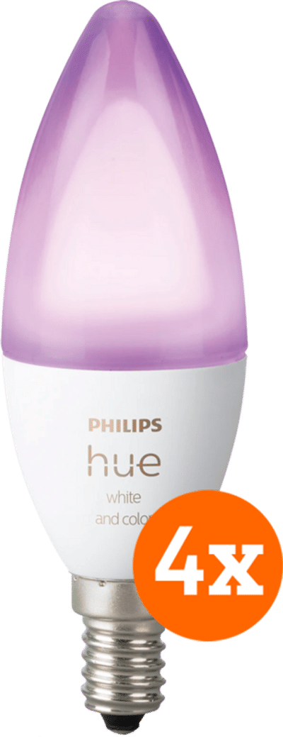 Philips Hue White and Color E14 4-Pack