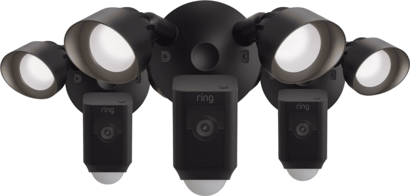 Ring Floodlight Cam Wired Plus Zwart 3-pack