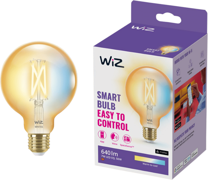 WiZ Globe Filament - Warm tot Koelwit Licht - E27 - Goud