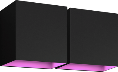 Philips Hue Resonate Downward White and Color - zwart 2-pack