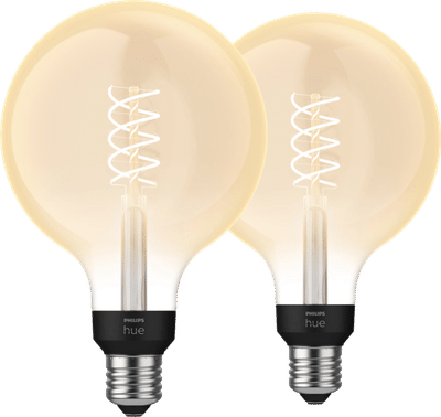 Philips Hue Filamentlamp White Globe XL E27 - 2023 - 2-pack