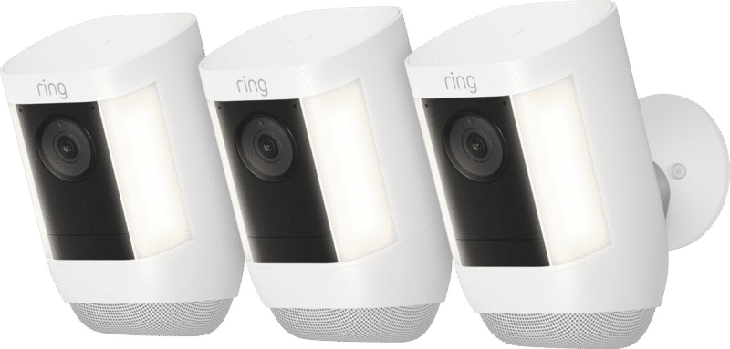 Ring Spotlight Cam Pro - Battery - Wit - 3-pack