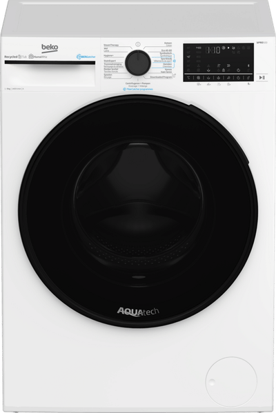Beko B5WT594189W - RecycledTub™ - FIBERcatcher - Wasmachine - 30% zuiniger dan energielabel A