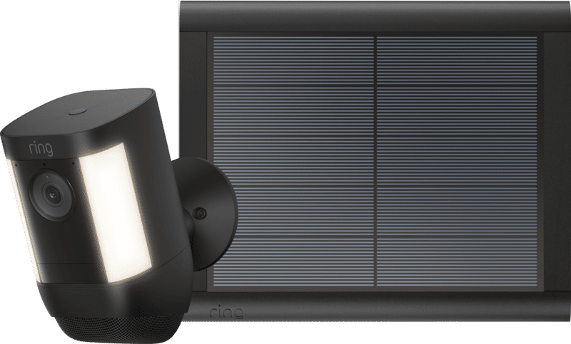 Ring Spotlight Cam Pro - Battery - Zwart + usb-C zonnepaneel