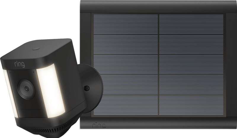 Ring Spotlight Cam Plus - Battery - Zwart + usb-C zonnepaneel