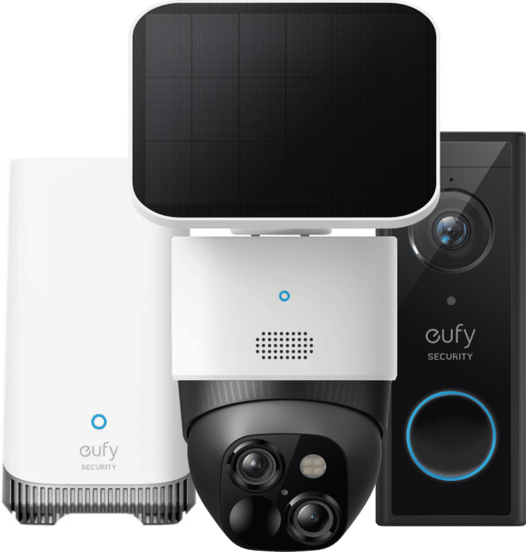 Eufycam Solocam S340 + Eufy Video Doorbell E340 + Homebase 3