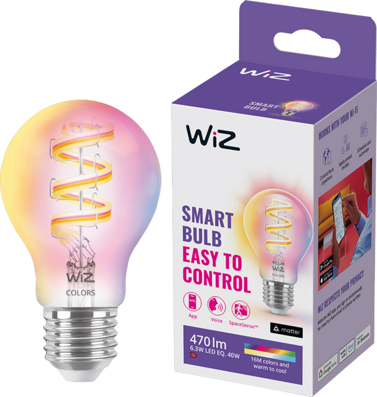 WiZ Filament lamp - Gekleurd en wit licht - E27