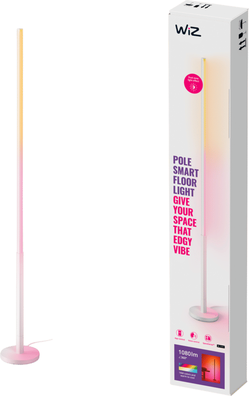 WiZ smart vloerlamp Pole - Gekleurd en wit licht