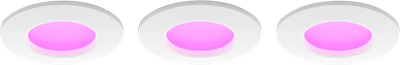 Philips Hue inbouwspot Slim 3-pack  - White and color - 90mm