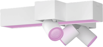 Philips Hue Centris Opbouwspot White and Color - Wit - Kruisvorm - 3-spots
