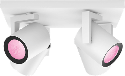 Philips Hue Argenta Opbouwspot White and Color - Wit - 4-spots