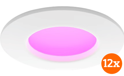 Philips Hue Inbouwspot Slim - White and color - 90mm - wit - 12-pack