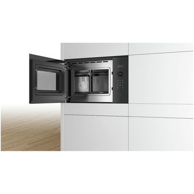 BOSCH BFL554MB0 Serie 6, Inbouw Magnetron - 59 x 38 cm - Zwart