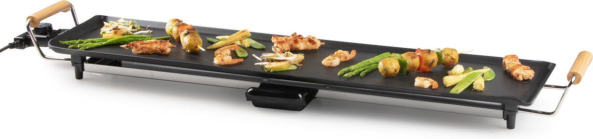 DOMO DO8313TP Teppanyaki XXL 'Family & friends' - 90 cm - 1800 W - houtlook