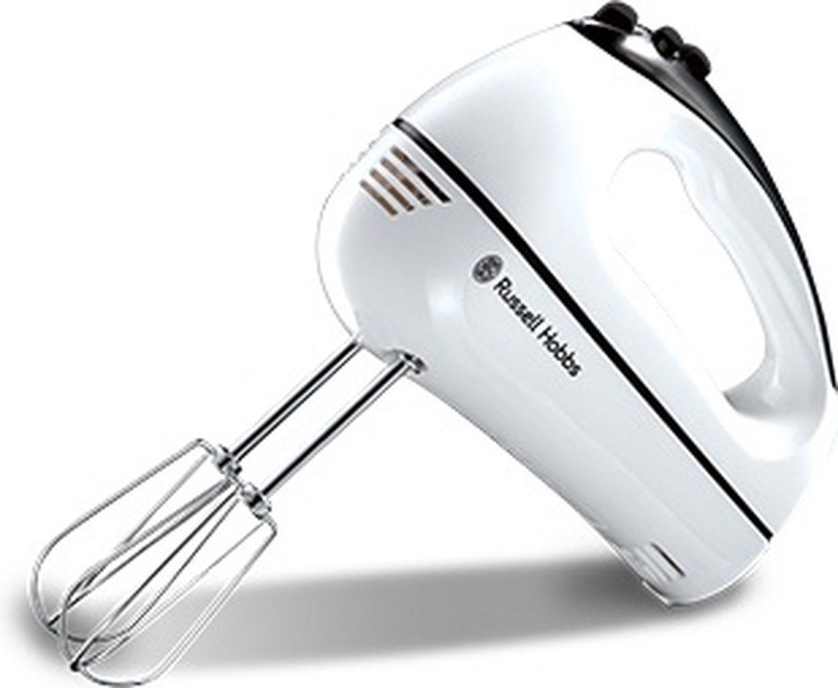 Russell Hobbs Aura - Handmixer - Wit - Incl. Kloppers & Garde - 5 Speed + Turbo - 380 W