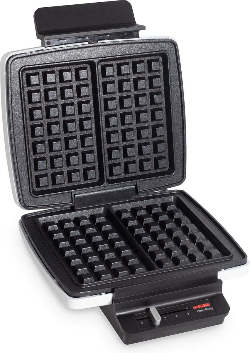 FRITEL Wafelijzer A201 - Waffle maker / Wafelbakijzer - 4x7 - 1200 W - Antiaanbak - Wit - Cool touch handgrepen