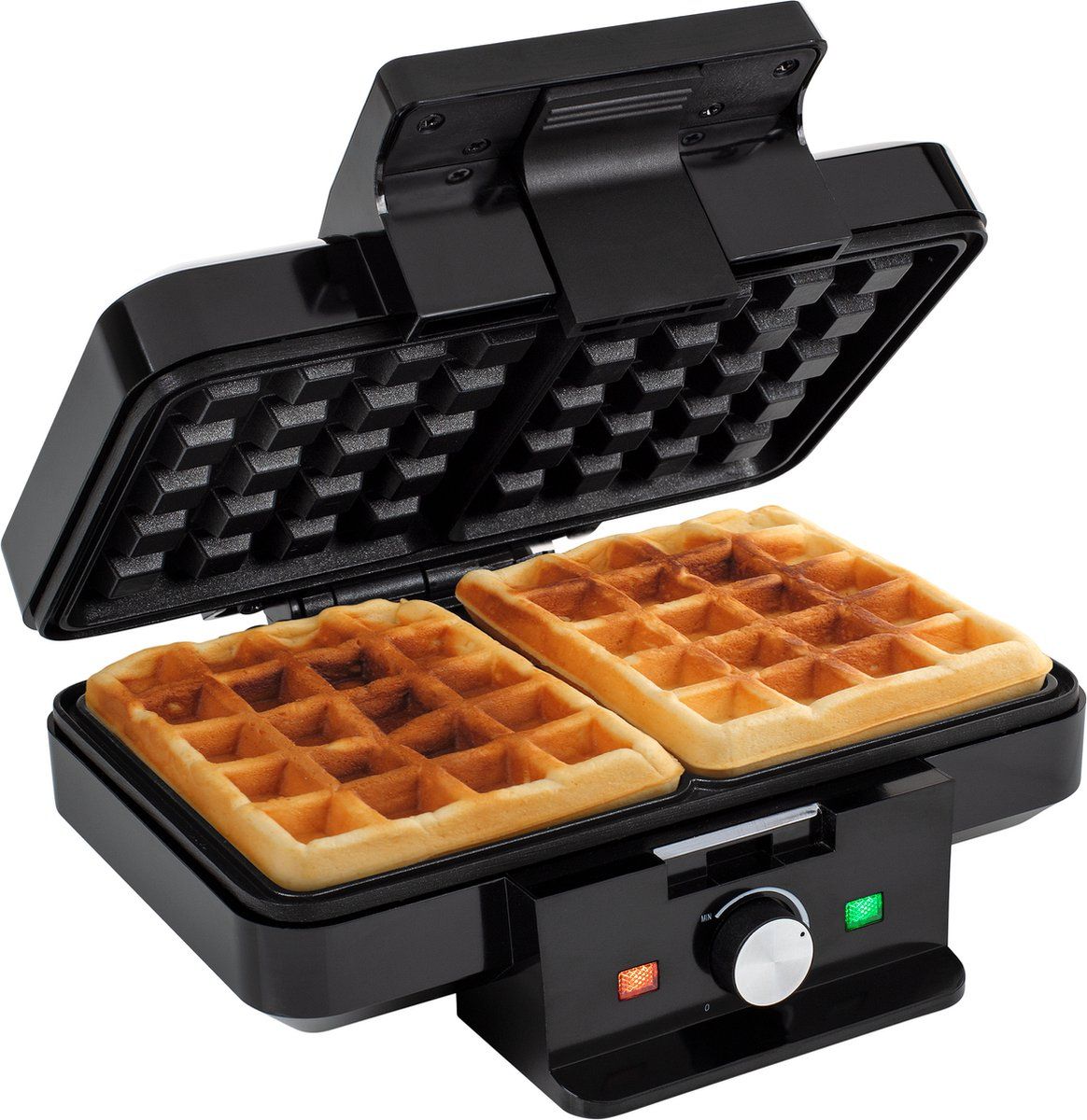 Tristar Wafelijzer WF-1165 - Wafelmaker voor 2 wafels - Met regelbare temperatuur - Anti-aanbaklaag - Zwart