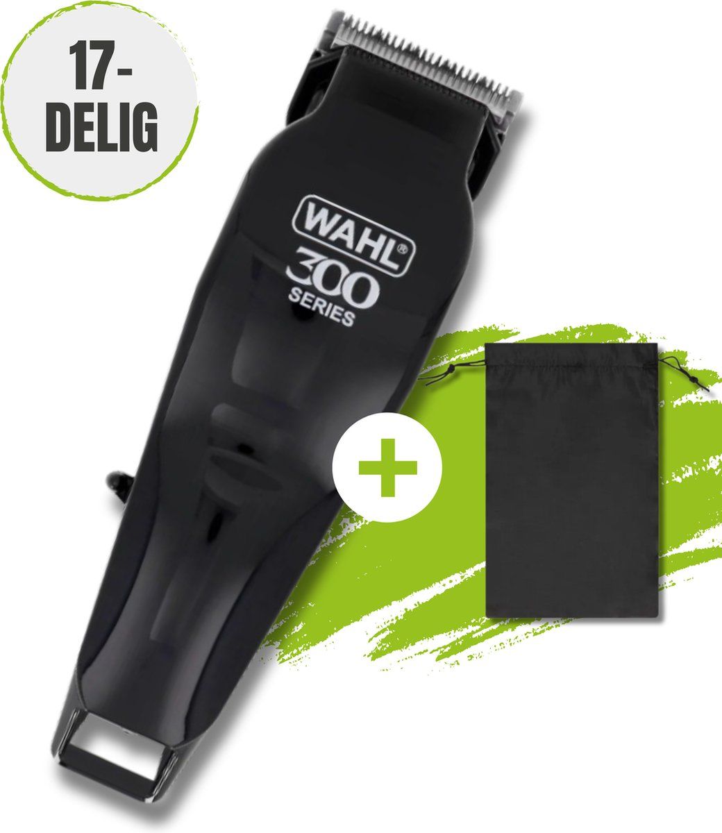 Tondeuse Home Pro Draadloos - 17-delige Set - Zeer krachtig - 40% Sneller scheren door Zelfslijpende Messen - Haartrimmer Mannen - Tondeuse Mannen - Trimmer Mannen - Trimmer Baard - Trimmer Wahl - Tondeuses