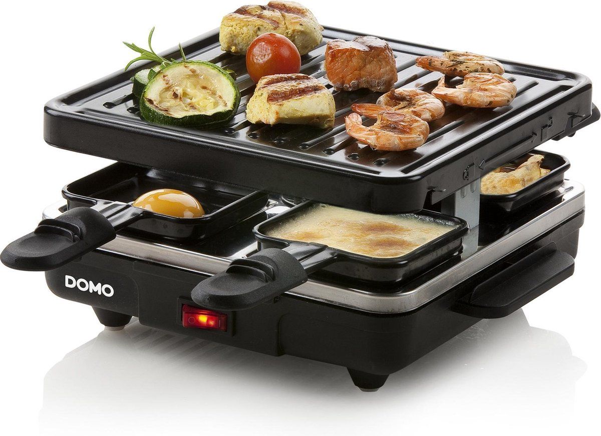 DOMO DO9147G Gourmetset 'Just us' - Raclette - Grill - 4 personen - 600 W