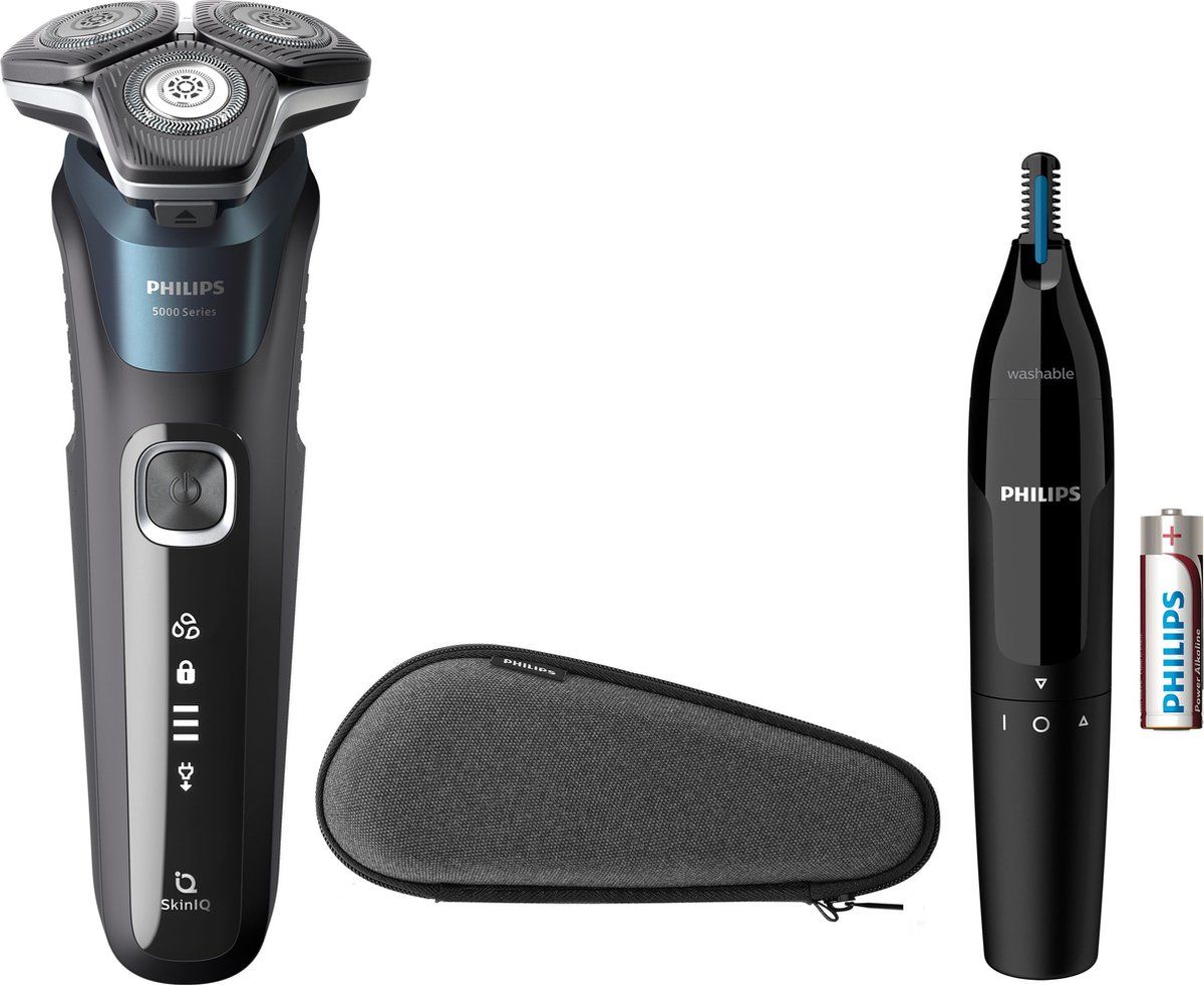 Philips Shaver Series 5000 - Elektrisch Scheerapparaat - Nat en Droog Scheren - SkinIQ-technologie - S5889/11