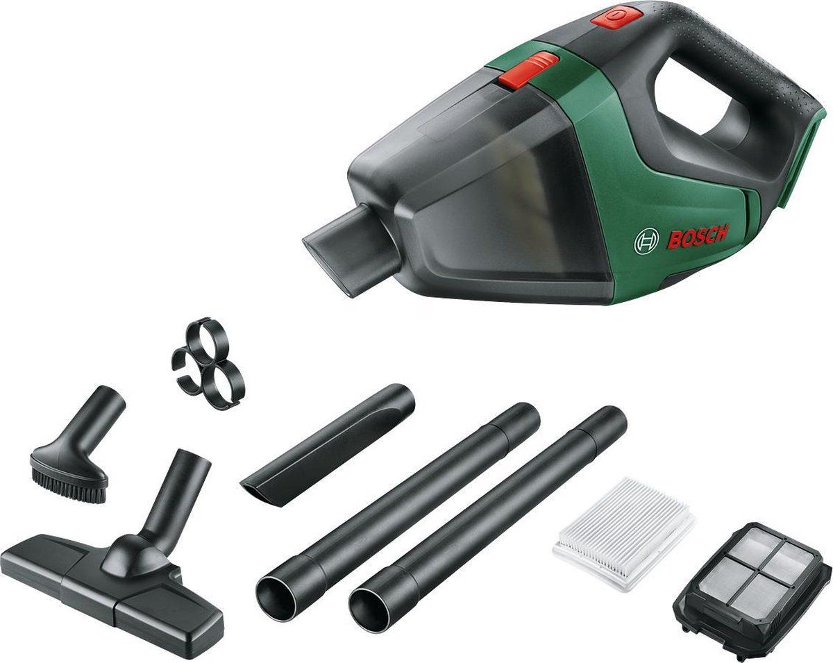 Bosch UniversalVac 18 Accu steelstofzuiger - Handstofzuiger - Incl. accessoires - Zonder 18 V accu en oplader