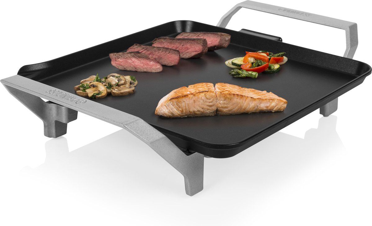 Princess Table Chef Compact 103090 - Grill & Bakplaat - Gourmet - 28x28 cm - Regelbare thermostaat - 1500W