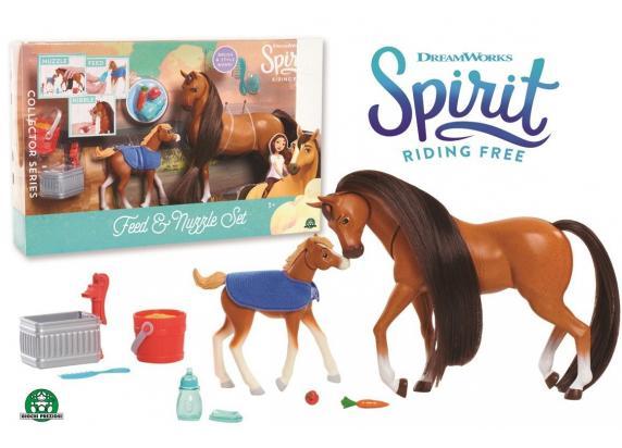 Giochi Preziosi - Spirit Spirit mama & veulen met accessoires