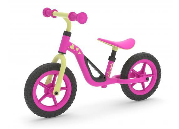 Chillafish Charlie loopfiets 10" roze met EVA wielen