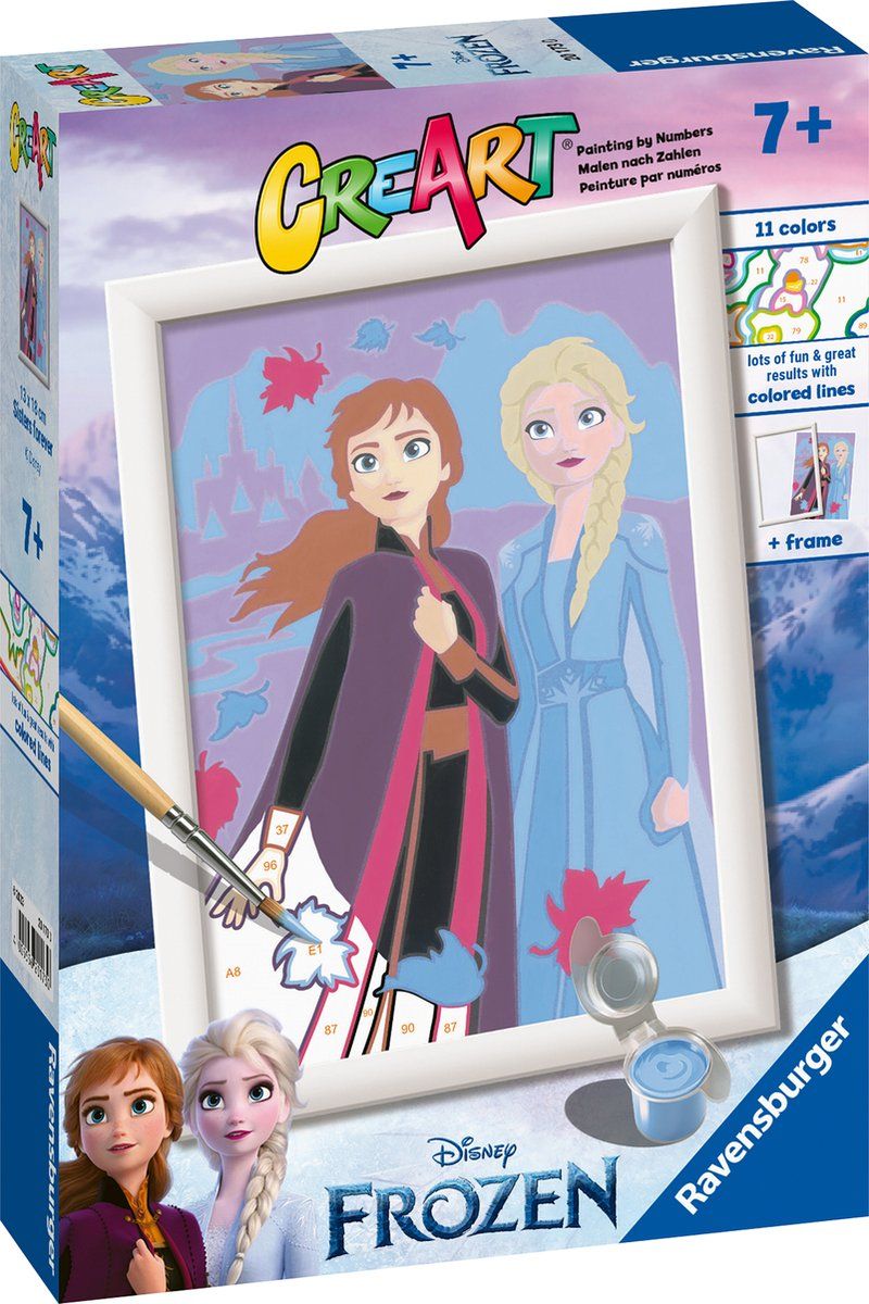 Ravensburger CreArt Disney Frozen Sisters forever - Schilderen op nummer voor kinderen