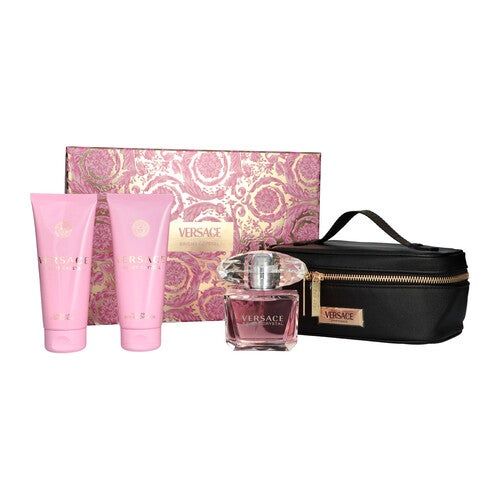 Versace Bright Crystal Gift Set EDT 90ML + SG 100ML + BL 100ML + small Beauty Case