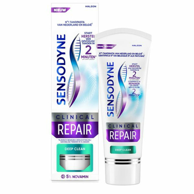 3x Sensodyne Tandpasta Clinical Repair Deep Clean 75 ml