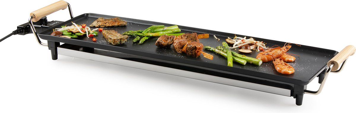 DOMO DO8312TP Teppanyaki XL 'Family' - 70 cm - 1800 W - houtlook