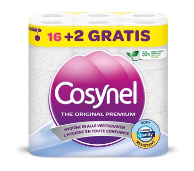 Cosynel 3-laags toiletpapier - 18 rollen