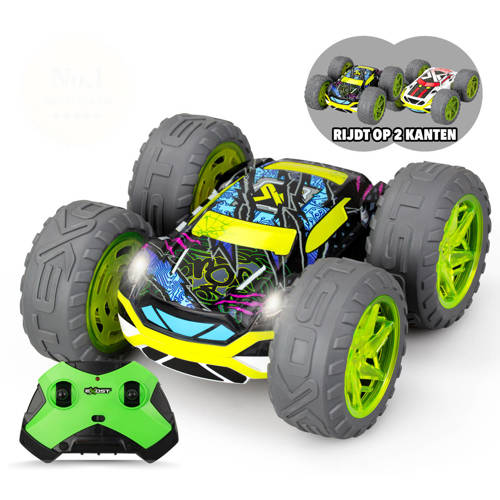 Silverlit RC 360 Cross Flash Stuntauto groen - Flashing wheels