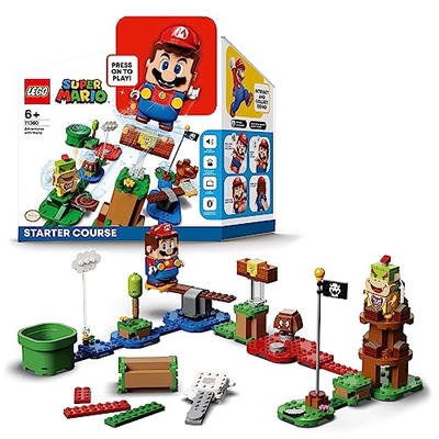 LEGO Super Mario Avonturen met Mario startset, Speelgoed met Bouwbare Game en Interactief Poppetje, Leuk Verjaardagscadeau voor Kinderen, Jongens en Meisjes 71360