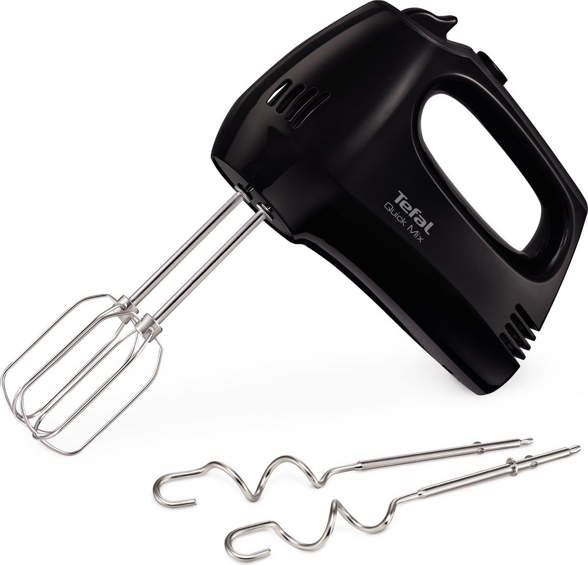 Tefal Quick Mix Handmixer met Deeghaken en Gardes - HT3108 - 300W - Zwart