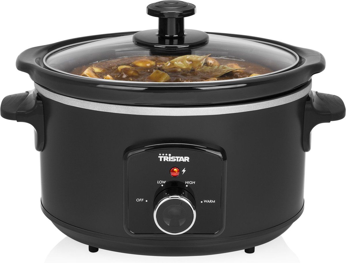 Tristar Slowcooker VS-3915 - 3.5 liter - Met uitneembare keramische binnenpan - Warmhoudfunctie - Zwart