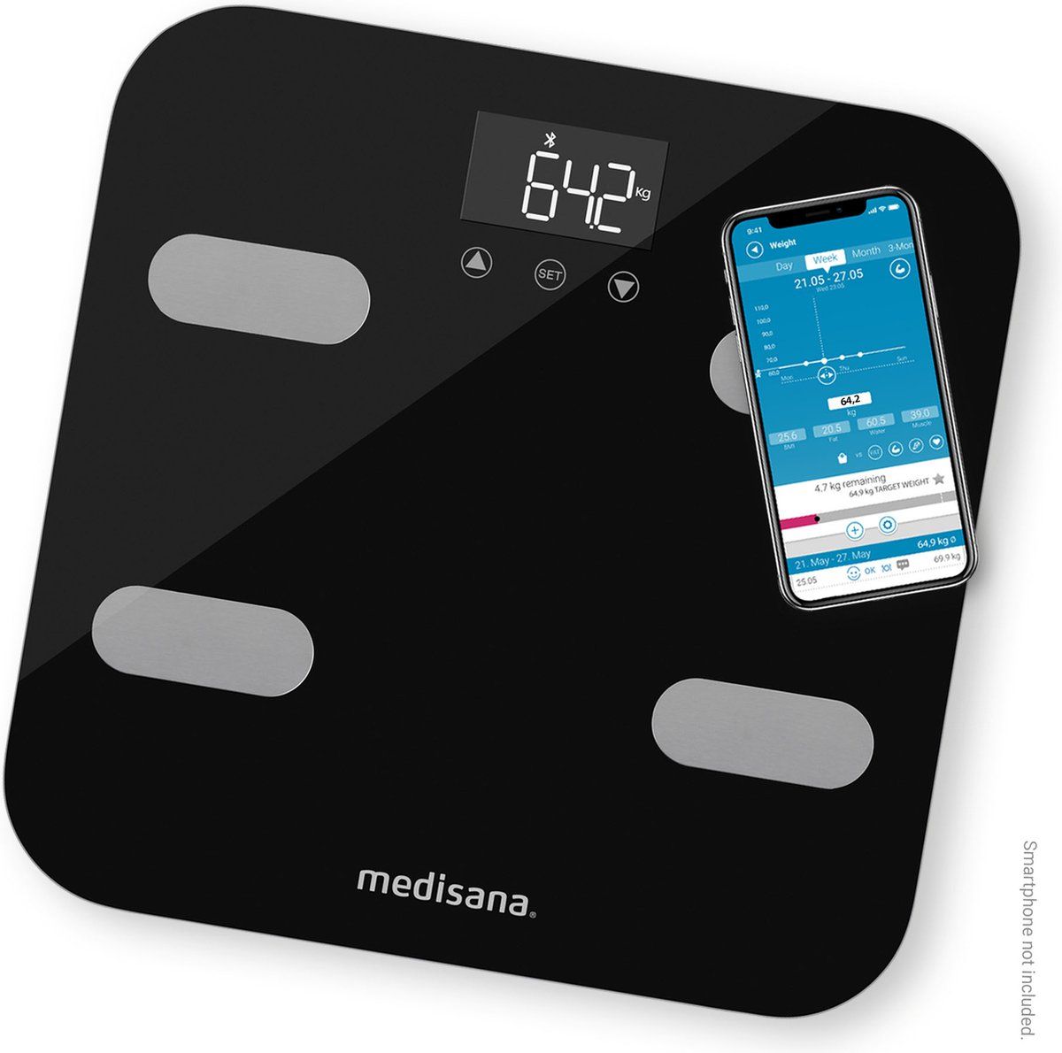 Medisana BS 602 - Connect lichaamsanalyse weegschaal (WiFi)