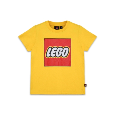 LEGO T-shirt met korte mouwen en logo voor kinderen - geel