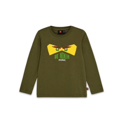 LEGO T-shirt met lange mouwen - donkerkaki