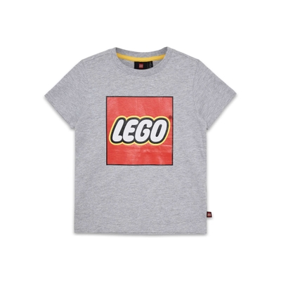 LEGO T-shirt met korte mouwen en logo voor kinderen - grijs gemêleerd