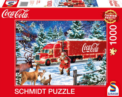 Schmidt Coca Cola: Christmas Truck 1000 Stukjes.