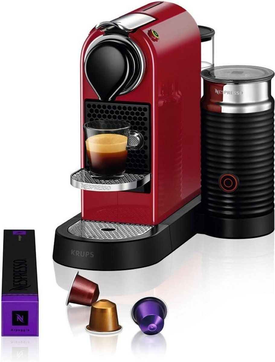 Krups Nespresso Citiz & Milk XN7615 Koffiecupmachine - Rood