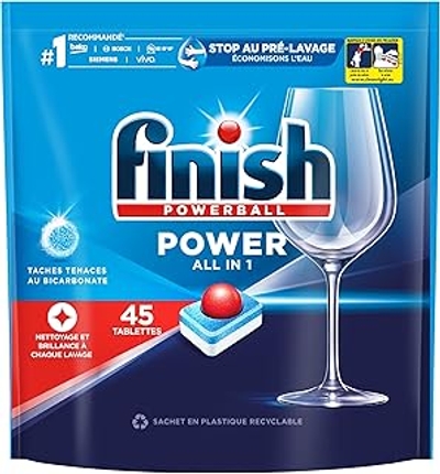 Finish All in 1 Max  vaatwastabletten  - 45 wasbeurten