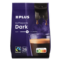 Plus Koffiepads dark Fairtrade - 36 stuks