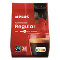 Plus Koffiepads regular Fairtrade - 36 stuks