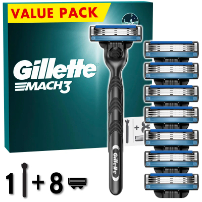 Gillette Mach 3 scheersystemen - 8 stuks