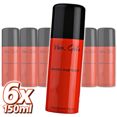 Van Gils Basic Instinct Deospray 6x150ml